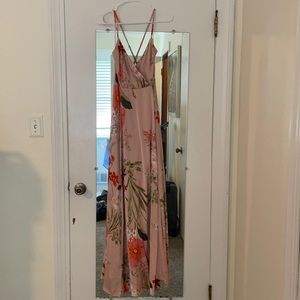 Lulus medium satin maxi